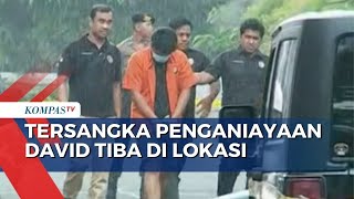 Tampang Tersangka Penganiayaan David Ozora Tiba di Lokasi Rekonstruksi