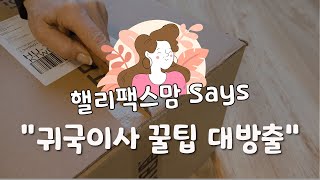 [핼리팩스 Live🎥] 핼리팩스맘 꿀팁, 마지막편! 귀국이사 이렇게 하세요!📦🚛