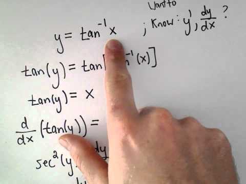 Deriving the Derivative of Inverse Tangent or y = arctan (x) Deriving the Derivative of Inverse Tangent or y = arctan (x)