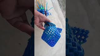 Without Beads Mini Peacock Basket Tutorial Vedio Upload Soon...