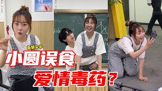 【抖音圆梓蛋】小圆误食“爱情果”，秒变猫系女友狂撩陆老师！老陆：我的机会来了！