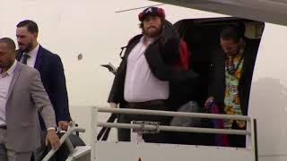 Patriots, Rams arrive in Atlanta for Super Bowl