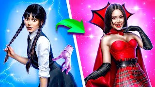 From Wednesday Addams to Popular Vampire! Jail Makeover!