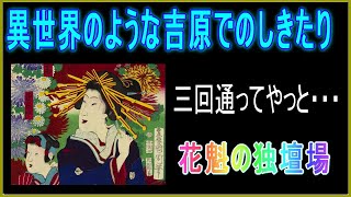 江戸時代のグラビア　花魁道中　若紫　まるで異世界のような吉原の浮世絵　Edo period gravure Oiran Dochu Yoshiwara like another world.