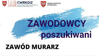 Zawodowcy poszukiwani - murarz / CWRKDiZ Pila