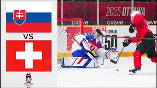 Switzerland vs Slovakia - 2025 IIHF World Junior Championship Highlights