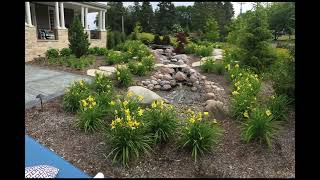 Pondless stream added to large estate garden