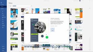 Word 2019 and 365 Tutorial Using Templates Microsoft Training