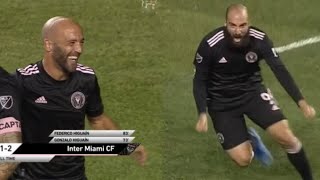 Gonzalo Higuain \u0026 Federico Higuain Brothers Goals Highlights | Inter Miami 2-1 Philadelphia MLS 2021