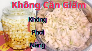 Bí Quyết Làm Củ Kiệu Giòn Lâu không Cần Giấm Không Phơi Nắng Ăn Được Cả Năm / HVMD 164