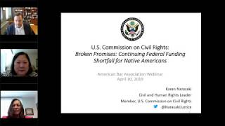 The U S Commission on Civil Rights Report: 'Broken Promises\