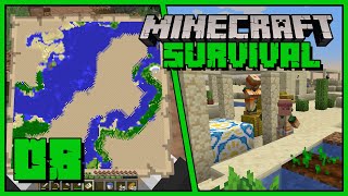 Minecraft - mapa, wioska, naciekowa jaskinia i osadnicy | Minecraft 1.19 Survivalowy Poradnik 08