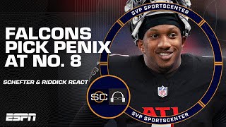 DRAFT STUNNER 👀 Why did the Falcons pick Michael Penix Jr. at No. 8? | SC with SVP