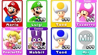 New Super Mario Bros. U Deluxe - All Characters