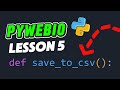 Lesson 5: Save Form Input to a CSV File with PyWebIO – Python Made Simple!