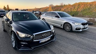 Infiniti Q50s stage 2 vs BMW 540 stage2. У Японоводов сегодня праздник?