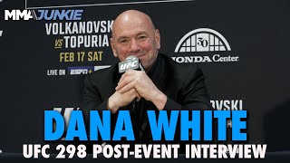 Dana White Details UFC 300 Main Event, Talks UFC 298 Results and Holdup With Conor McGregor's Return