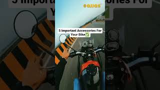 5 Most Important Accessories For Your Bike | #bikerider #ajjas