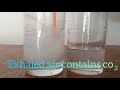 Test whether exhaled air contains carbon dioxide