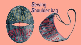 DIY 오래된 청바지 숄더백 만들기, 이런 방법은 어떤가요? / making old jeans shoulder bags, how about this method?