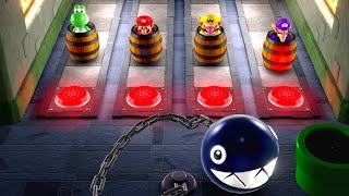 Mario Party Superstars Minigames - Yoshi vs Mario vs Wario vs Waluigi (Master CPU)