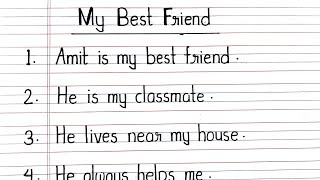 10-line essay My Best Friend || essay on My best friend || My best friend essay || My best friend pa