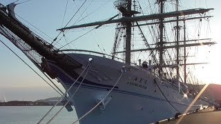 航海練習大型帆船【 海王丸 Kaiwo Maru 】日向市 細島港 を出港🚢