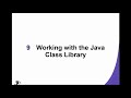 Working with the Java Class Library : Understanding Object Oriented Programming Basic Java