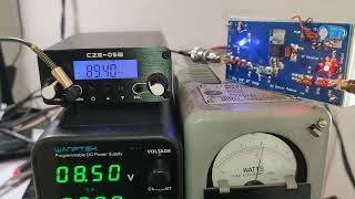 How much RF power from a Mitsubishi C1971 RF transistor