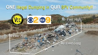 KCAL/ CBS Report Most Outrageous illegal Dumping ever seen at VCC