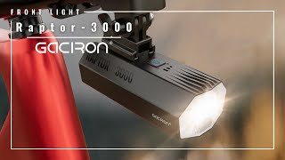 【Gaciron（ガシロン）】フロントライト/Raptor-3000（Raptorシリーズ・3000ルーメンモデル）