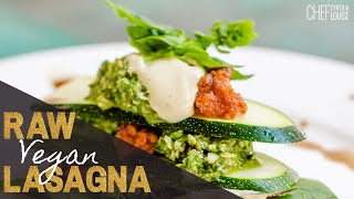 Raw Vegan Lasagna #shorts | Recipe link in the comment section 👉