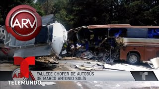 Falleció el chofer de Marco Antonio Solís | Al Rojo Vivo | Telemundo