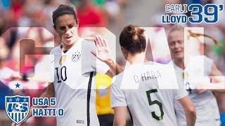 WNT vs. Haiti: Carli Lloyd Third Goal - Sept. 20, 2015