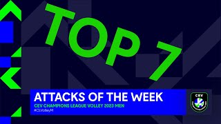 Top 7 Attacks from Aluron Cmc Warta Zawiercie vs. Halkbank Ankara, Knack Roeselare vs. Tours Vb and