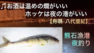 【熊石漁港】ホッケは港の夜がいい