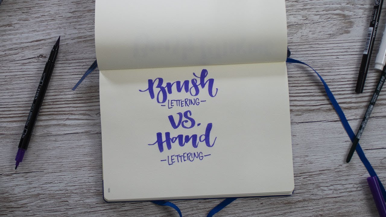 Handlettering Vs Brushlettering Was Ist Der Unterschied Youtube