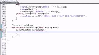 Intermediate Java Tutorial 46 Displaying Messages in the Chat Window