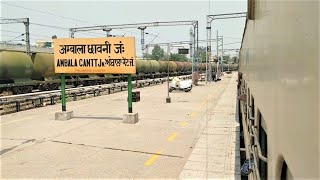 (04649) Saryu Yamuna Express Special (Jaynagar - Amritsar) Departing From Ambala Cantt Junction.!