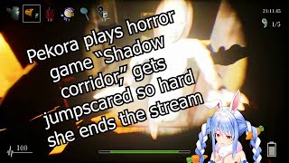 Pekora plays horror game 