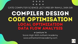 Compiler Design 14 | Code Optimization - Local Optimisation | GATE CS By Rahul Jain Sir@GATEFORUMedu
