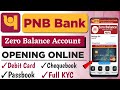 PNB Zero Balance Account Opening Online 2024 | PNB Online Account Opening Zero Balance