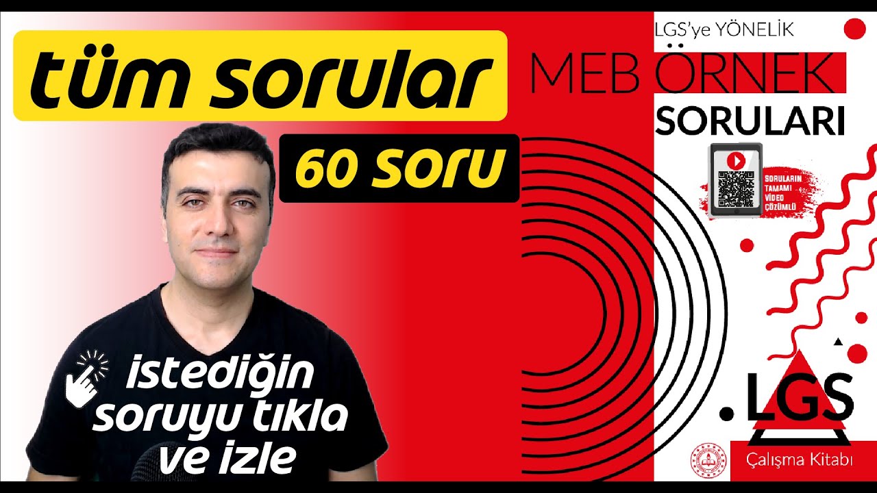 LGS MEB Örnek Sorular Kitabı 2023 Tüm Sorular Ve Çözümleri - YouTube