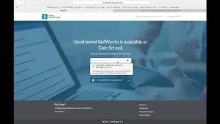 RefWorks: Create an Account