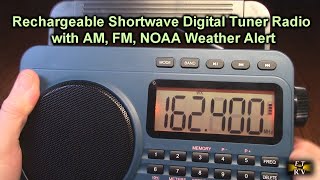 Sunoony Portable Rechargeable Shortwave Digital Tuner Radio with AM, FM, NOAA Weather Alert REVIEW