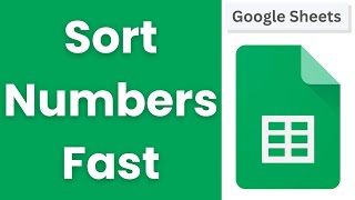 Sort Numbers in Google Sheets (Largest to Smallest)
