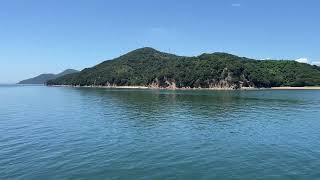 【香川/瀬戸内海】小豆島フェリーからの景色（This is a view from the Shodoshima Ferry）