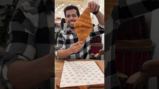 Trying Out the Viral Mini and the Biggest Croissant In Delhi || Is it worth the hype?? #shorts