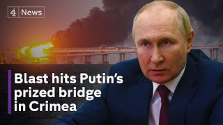 Ukraine War: key Crimea bridge hit in serious setback to Putin and Russia