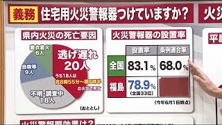 キニナル【火災警報器】火事から命を守るために　その有効性は？ (21/12/01 16:00)